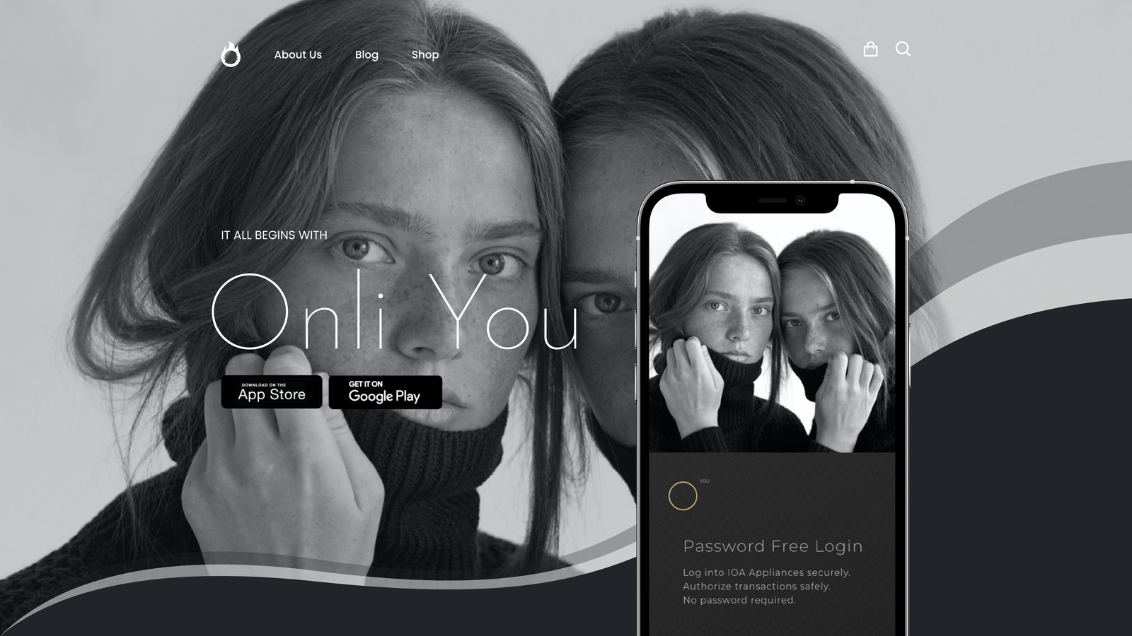 OnliYou App interface showing digital asset management